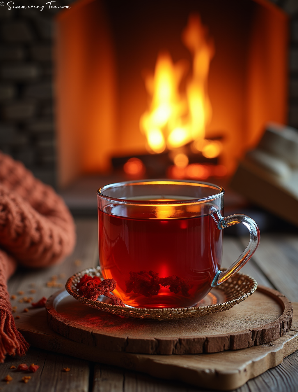 Rooibos by the Fireplace