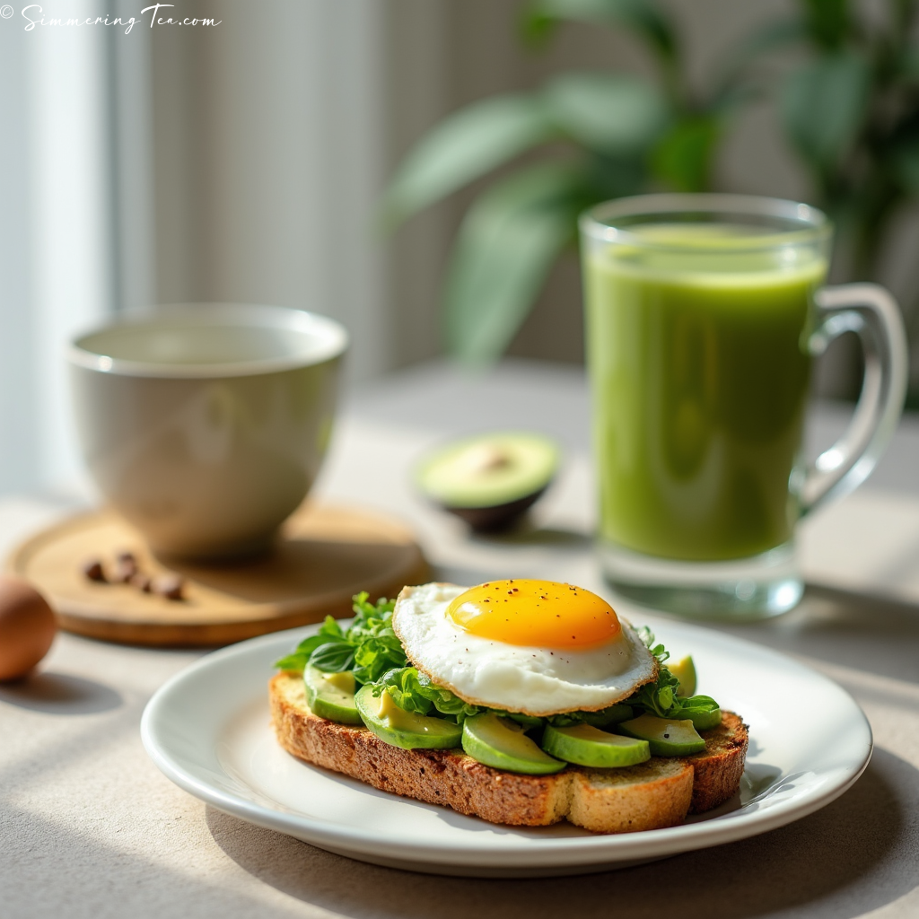 Tea paired with Avocado Toast