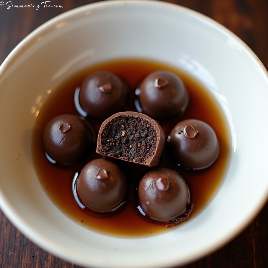 Tea paired with Dark Chocolate