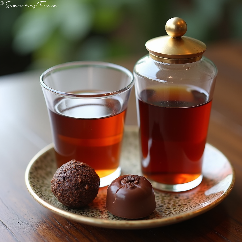 Tea paired with Chocolate Bonbons