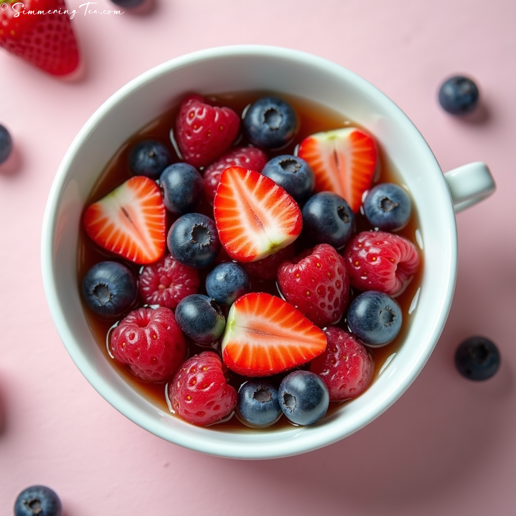 Tea paired with Berries