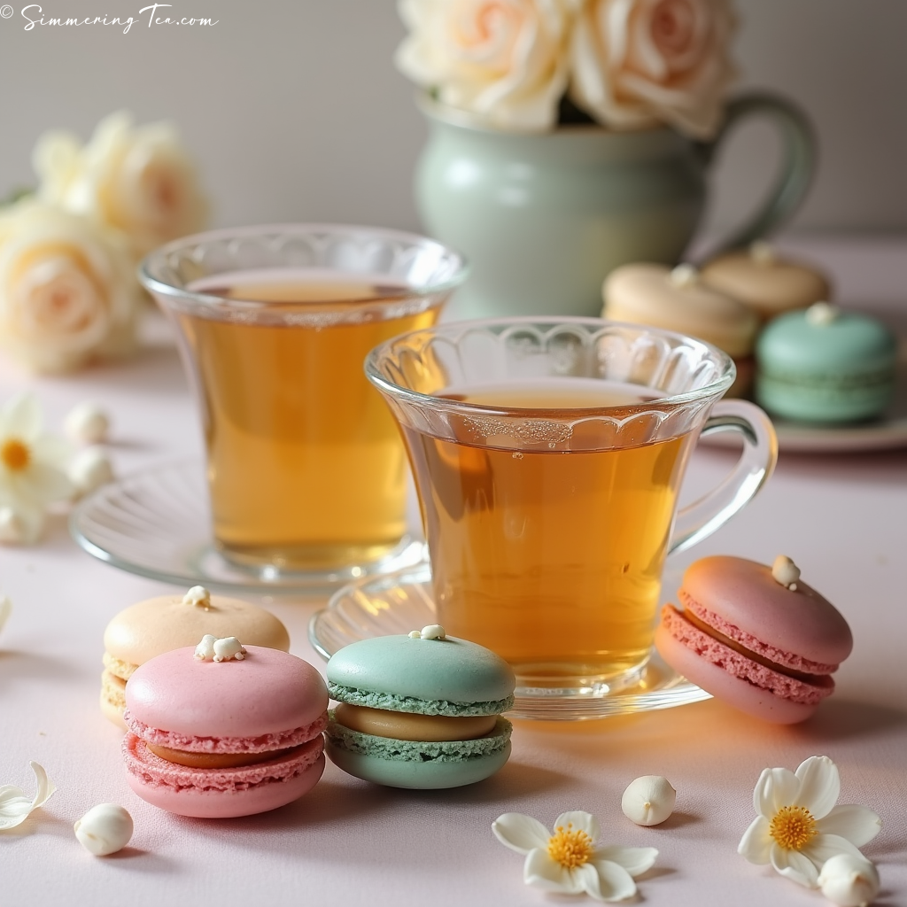 Tea paired with Macarons