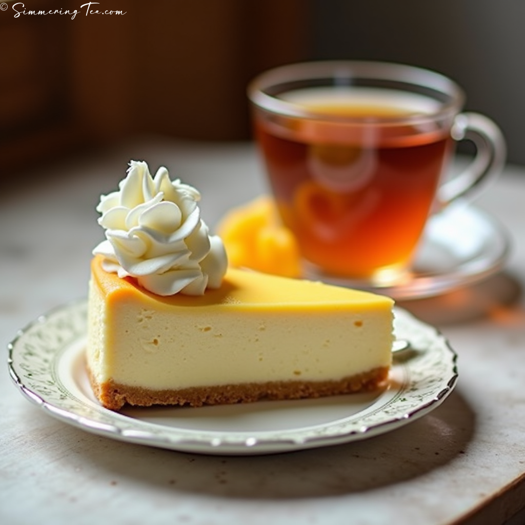 Tea paired with Cheesecake
