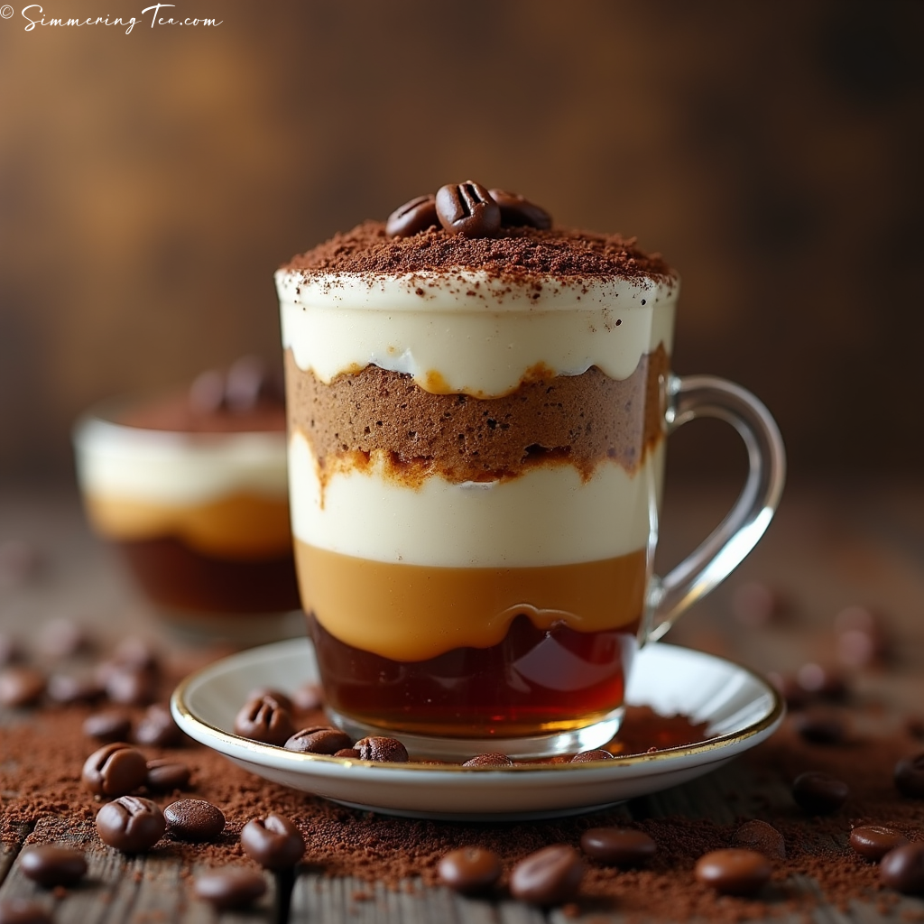 Tea paired with Tiramisu