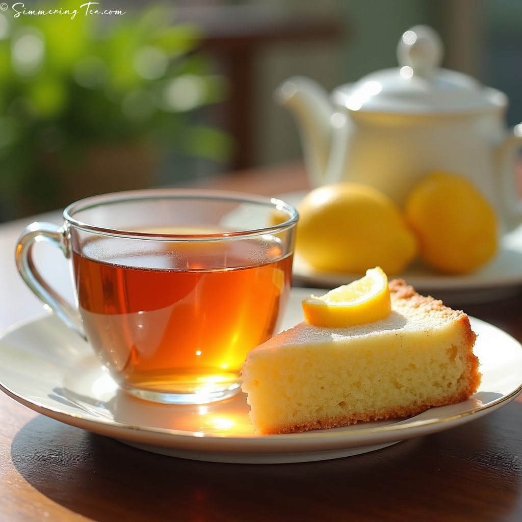 Tea paired with Lemon Cake