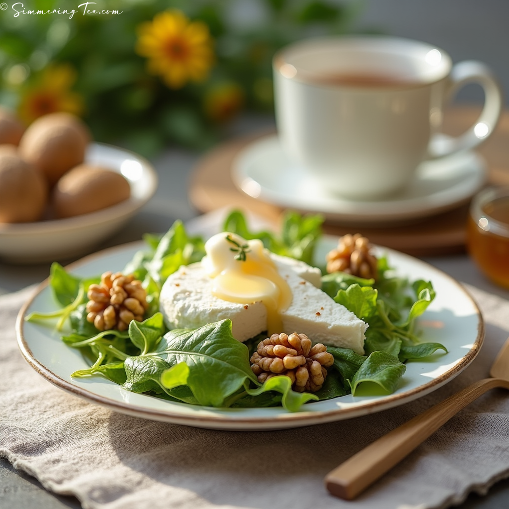 Tea paired with Salad