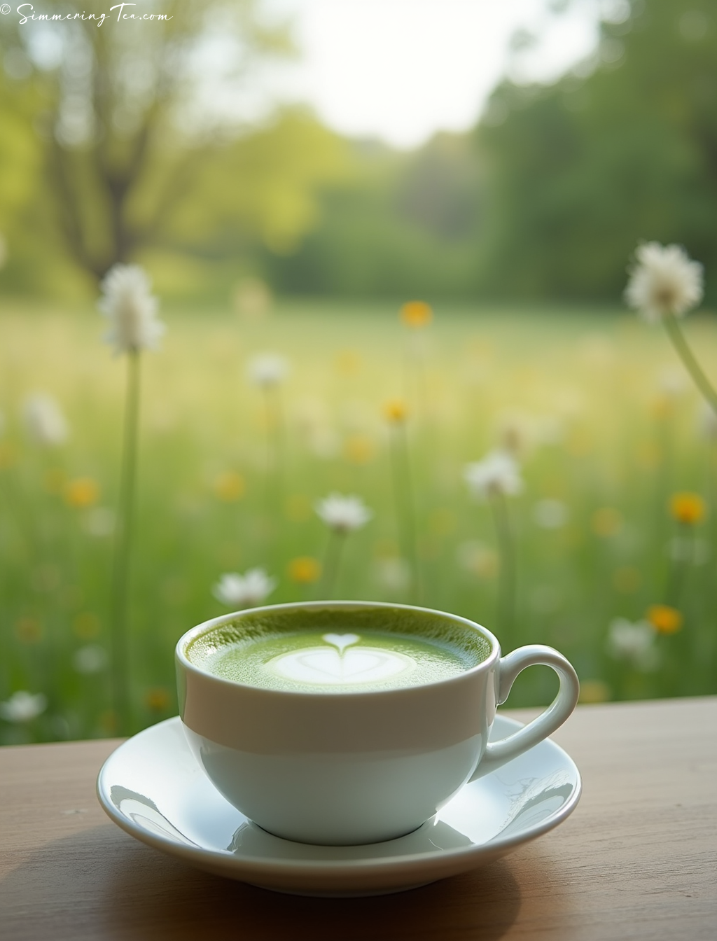 Matcha in the Meadow