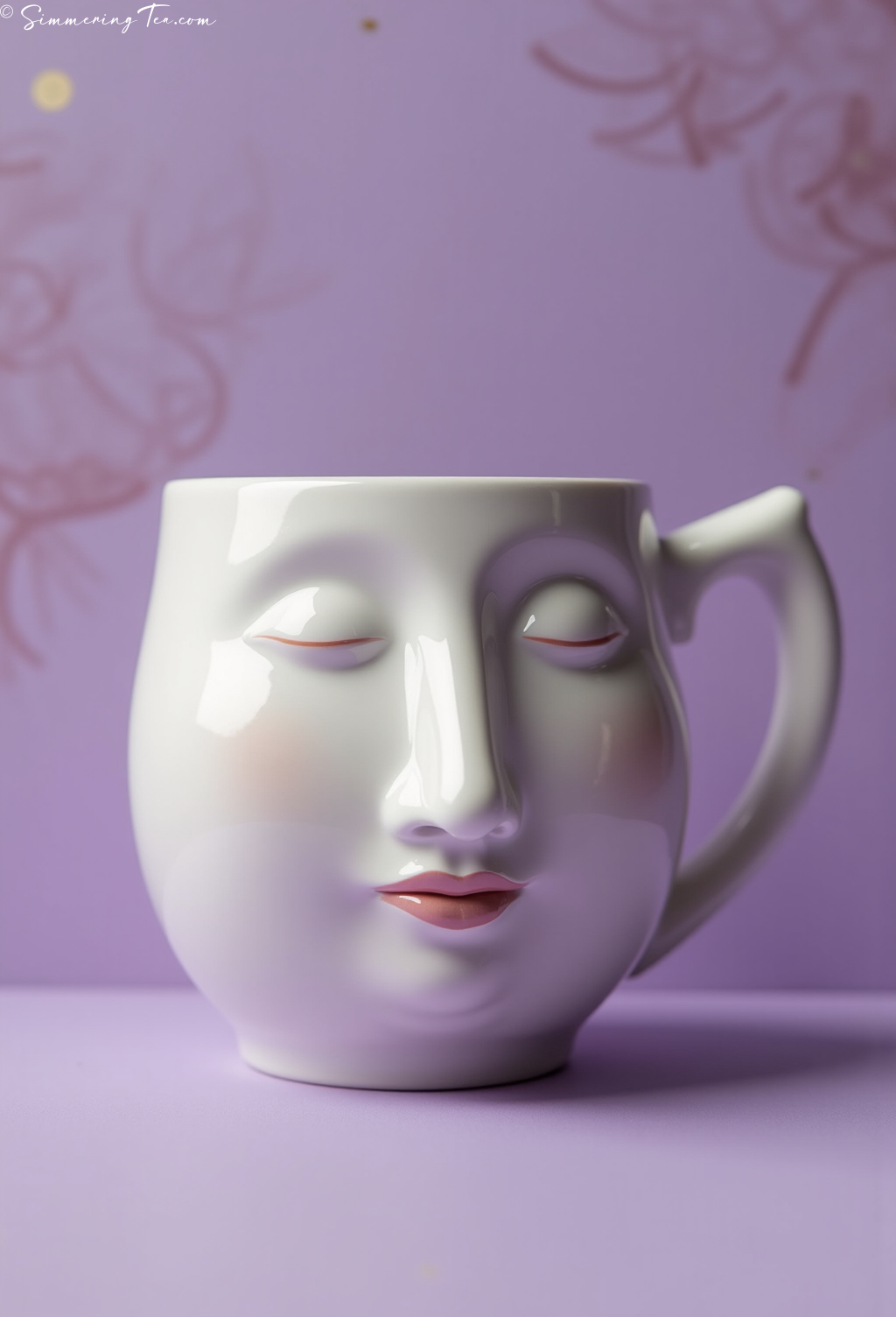 Face Design Tea Cup