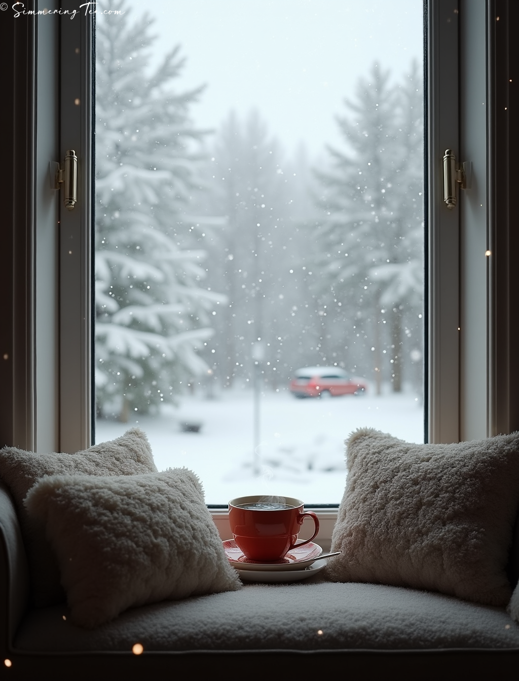 Tea by Snowy Window