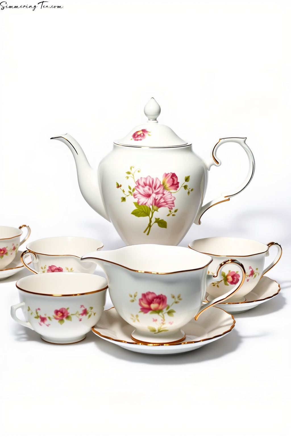 Fine Bone China Floral Tea Set