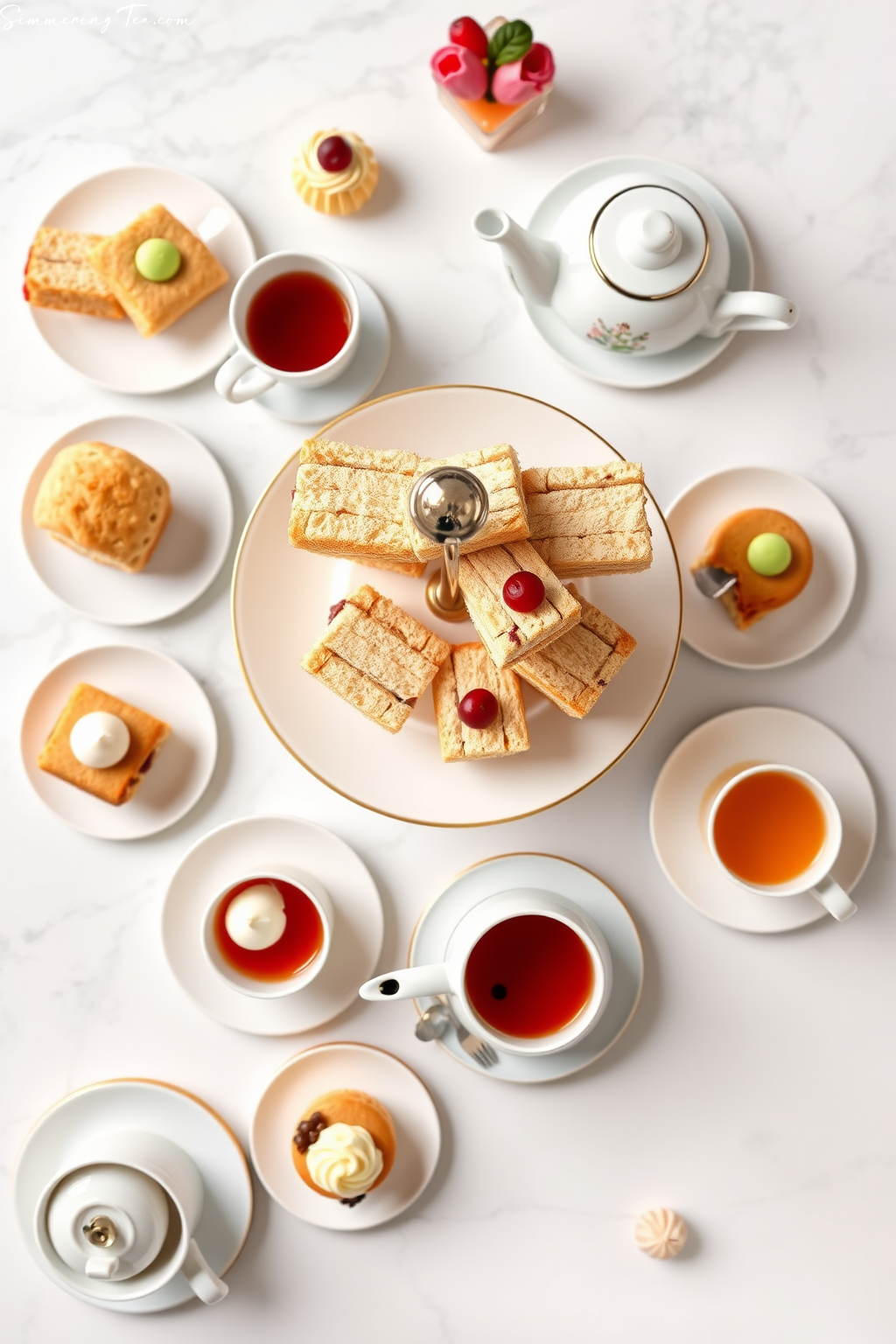 Classic English Afternoon Tea Service
