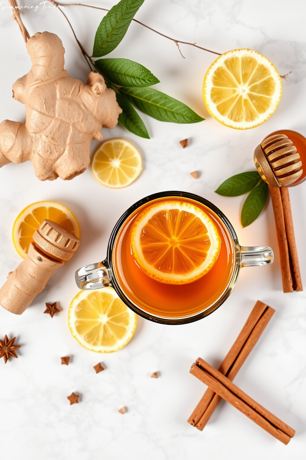 Soothing Honey Ginger Tea
