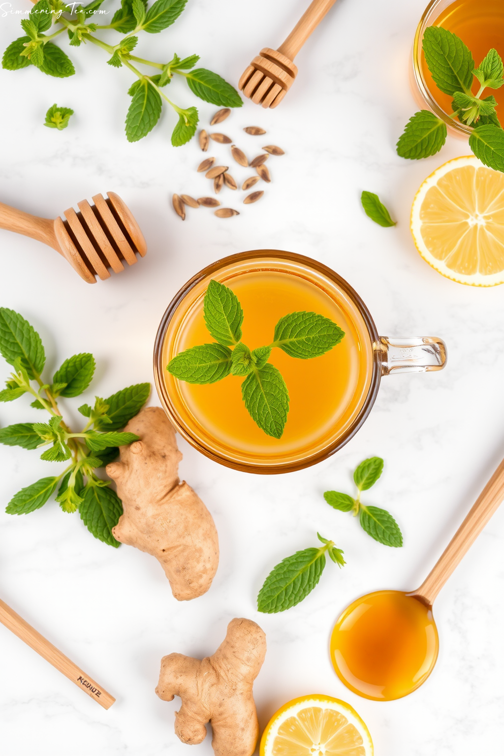 Cooling Peppermint Tea