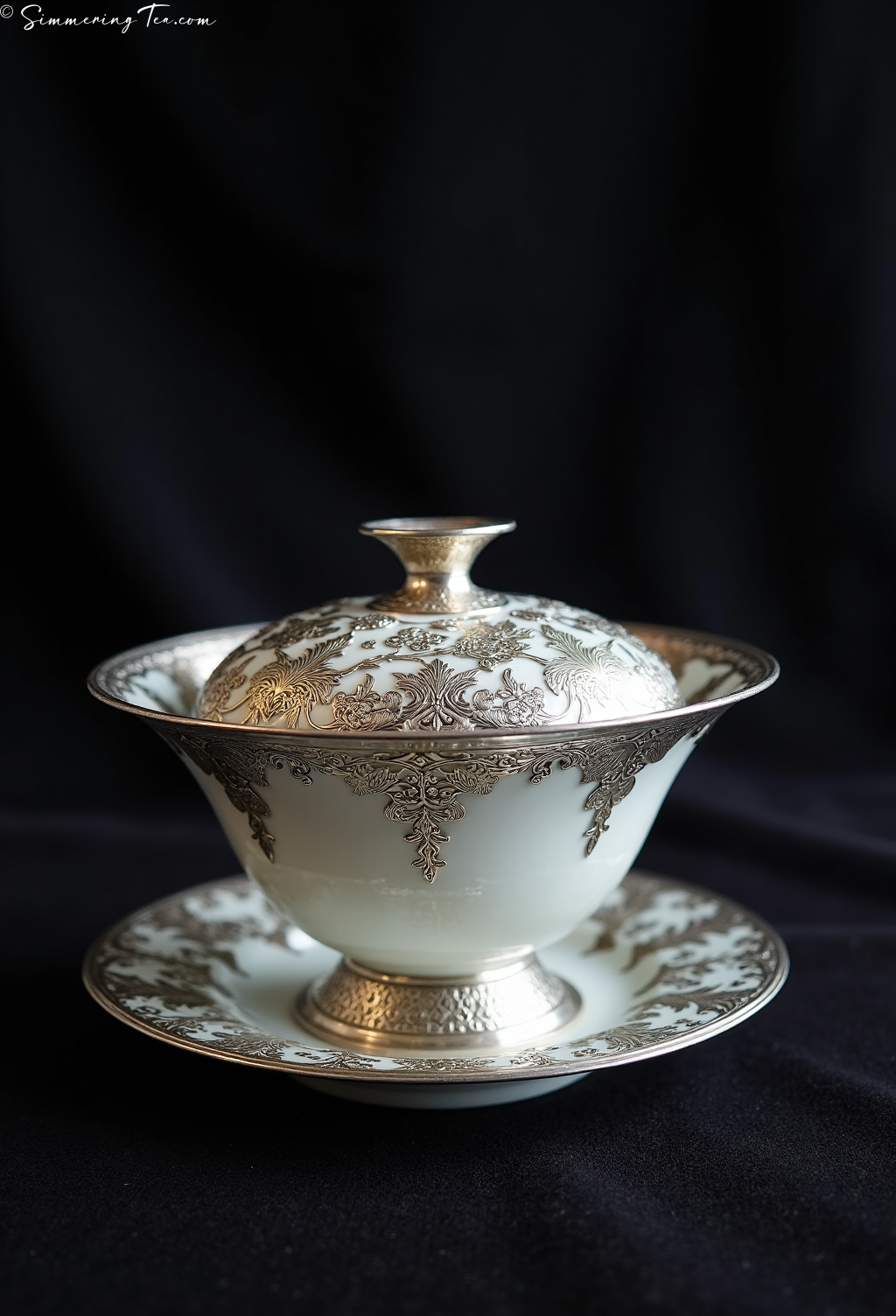 Silver Overlay Gaiwan