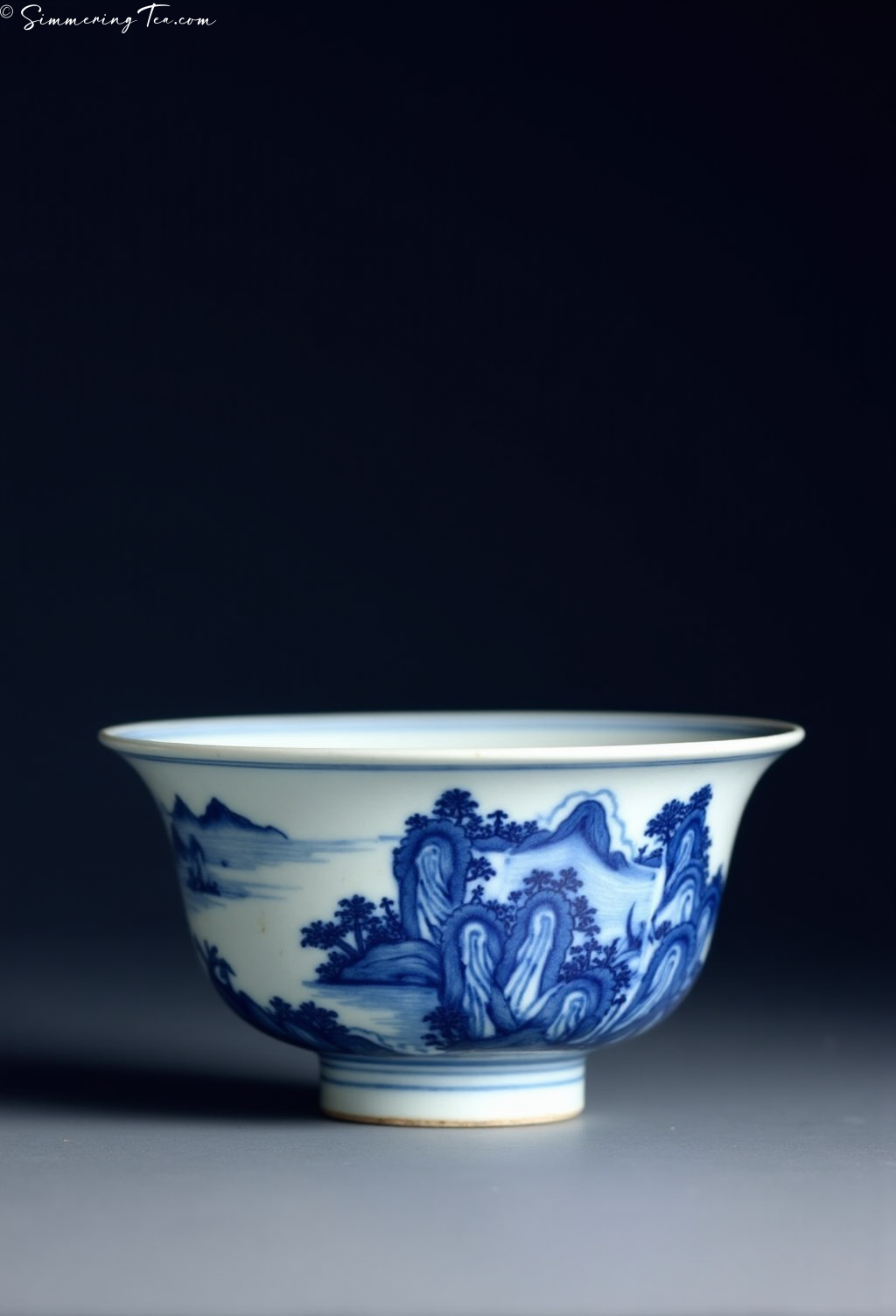 Blue and White Porcelain Gaiwan